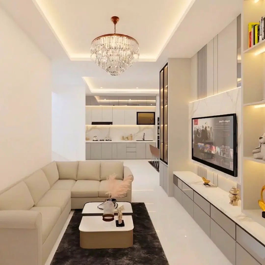 Desain interior ruang tamu minimalis